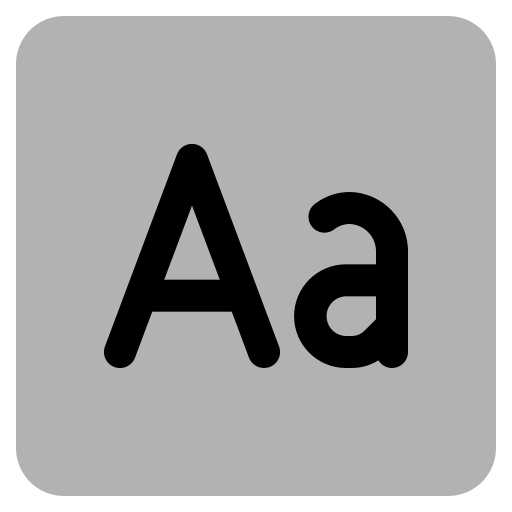 Font Generic Grey icon