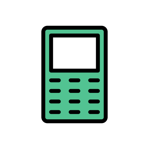 Мобильный телефон Generic Outline Color иконка