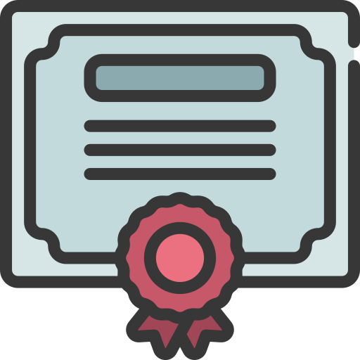 Certificate Juicy Fish Soft-fill icon