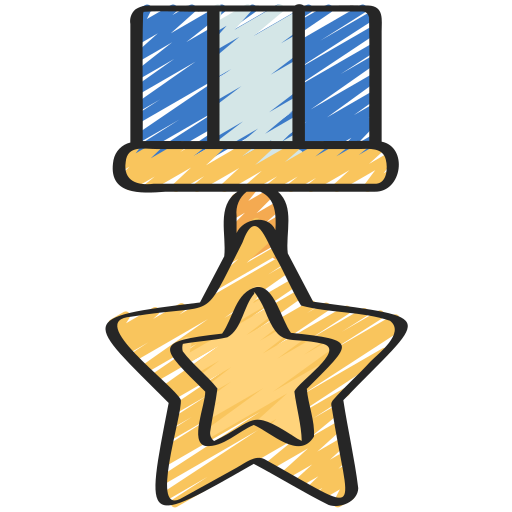 medal gwiazda Juicy Fish Sketchy ikona