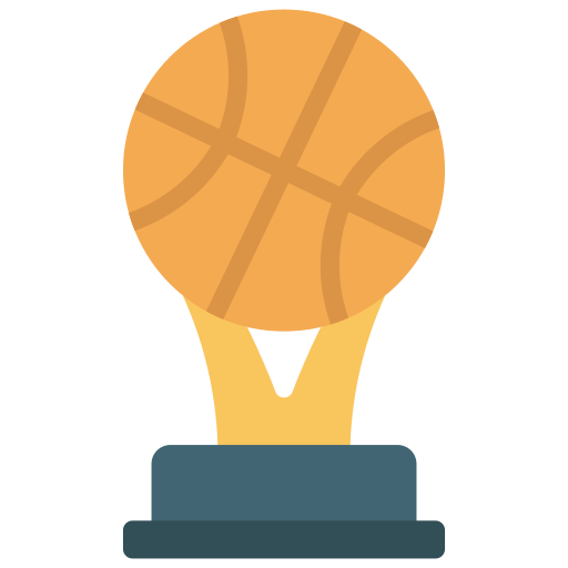 basketball-trophäe Juicy Fish Flat icon