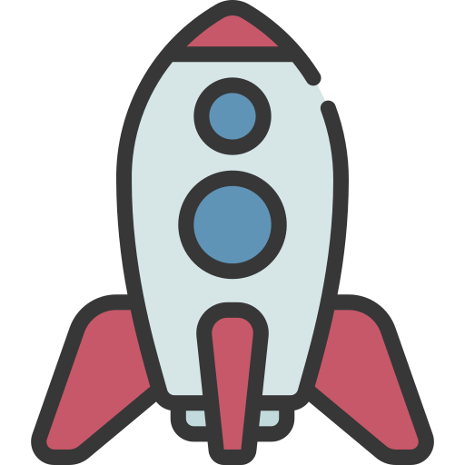 로켓 우주선 Juicy Fish Soft-fill icon