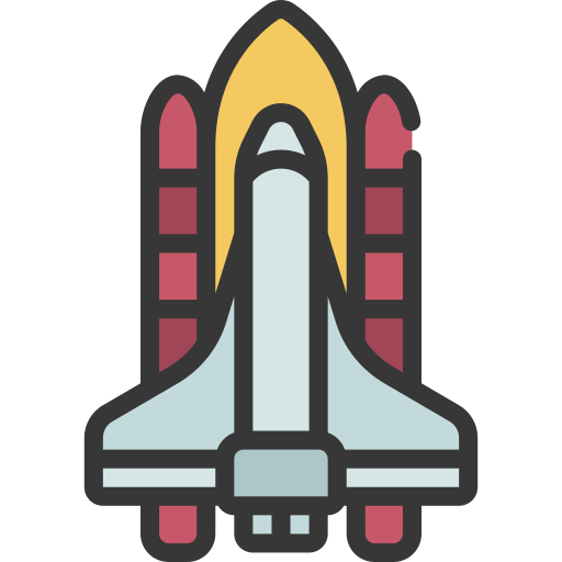 cohete espacial Juicy Fish Soft-fill icono