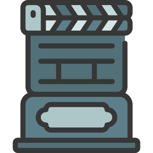 Film clapperboard Juicy Fish Soft-fill icon