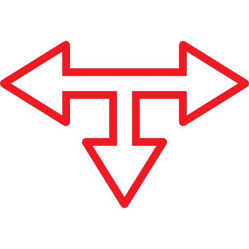 T junction Generic Simple Colors icon