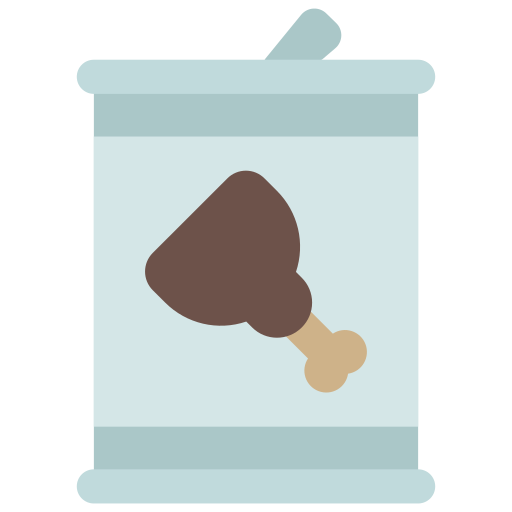 Canned food Juicy Fish Flat icon