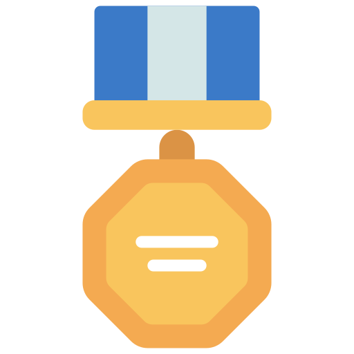medaille Juicy Fish Flat icoon