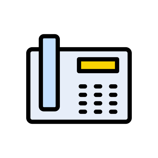 telefonset Vector Stall Lineal Color icon