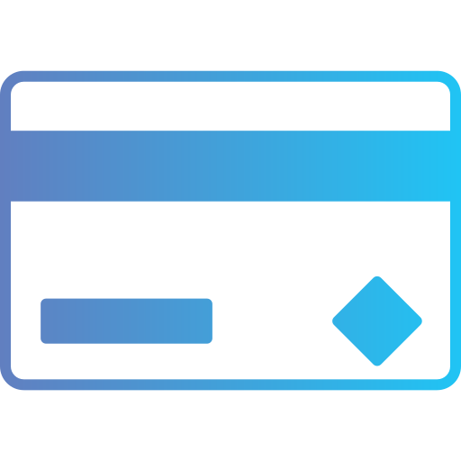 karta kredytowa Generic Outline Gradient ikona
