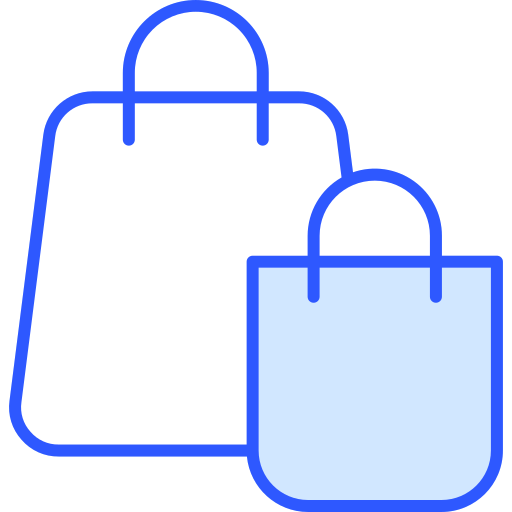 Shopping bag Generic Blue icon