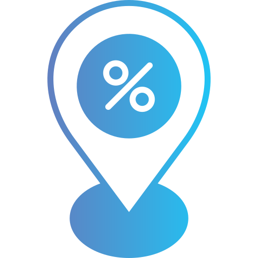 Location Generic Outline Gradient icon