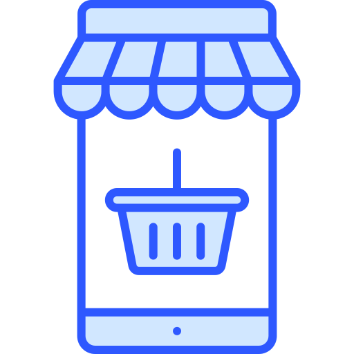 las compras en línea Generic Blue icono