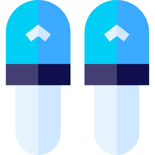 Slippers Basic Straight Flat icon