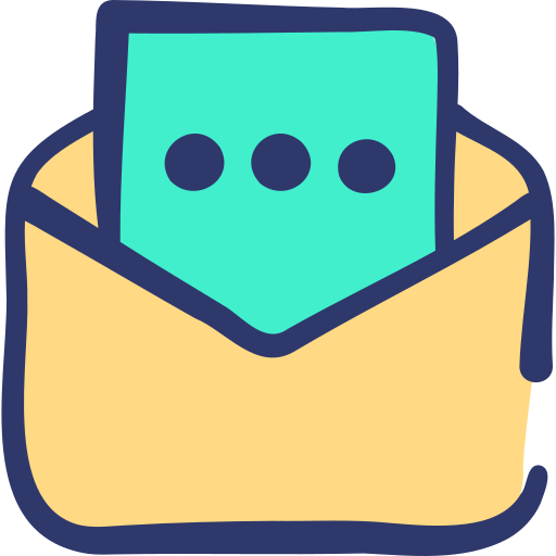 Email Basic Hand Drawn Lineal Color icon