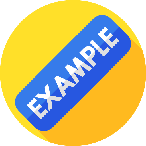 Example Flat Circular Flat icon