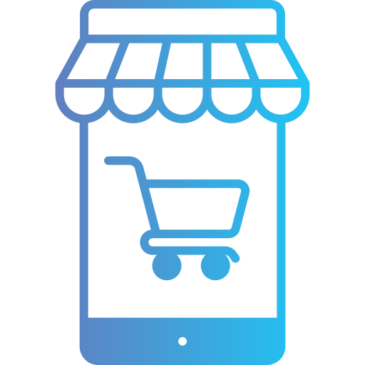 Online shopping Generic Outline Gradient icon