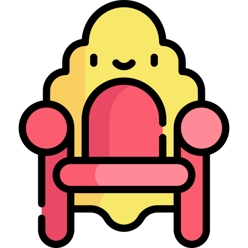 Chair Kawaii Lineal color icon
