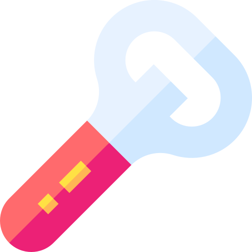 Bottle opener Basic Straight Flat icon