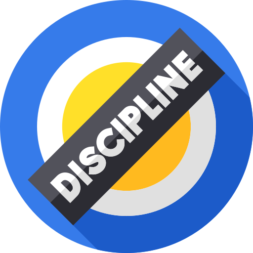 disciplina Flat Circular Flat Ícone