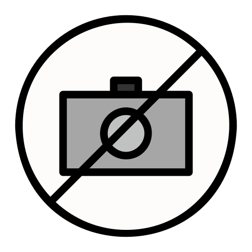 카메라 금지 Generic Outline Color icon
