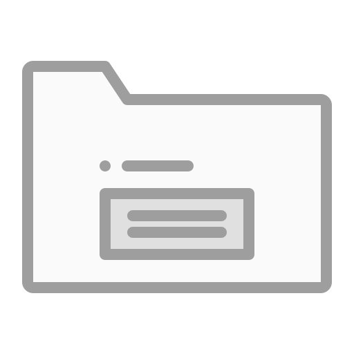 archivio dati Generic Grey icona