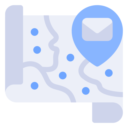 mappe e posizione Generic Blue icona