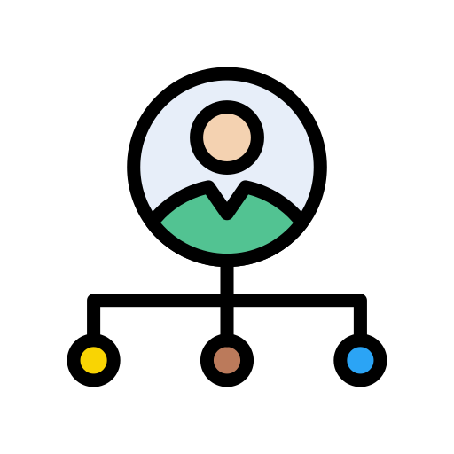 organisation Vector Stall Lineal Color icon