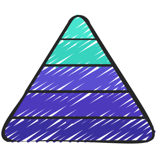 diagramme pyramidal Juicy Fish Sketchy Icône