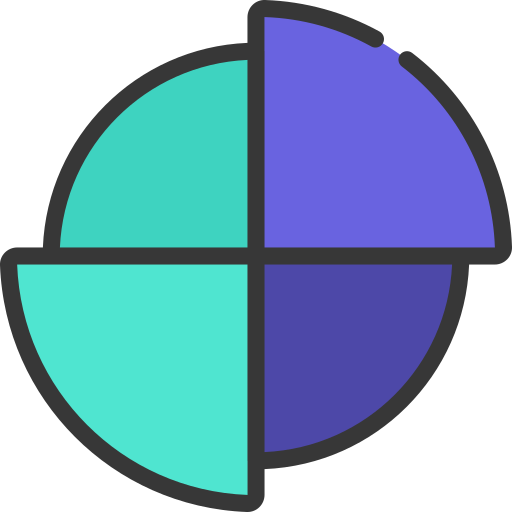 Pie chart Juicy Fish Soft-fill icon