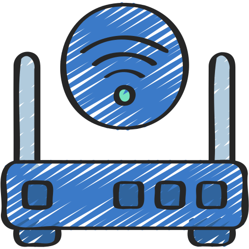 Wireless router Juicy Fish Sketchy icon