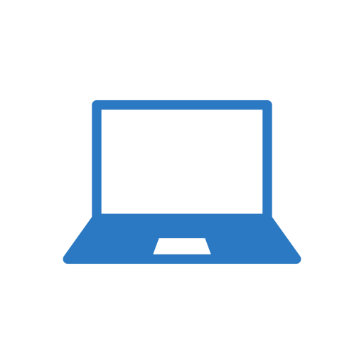 Laptop Generic Blue icon