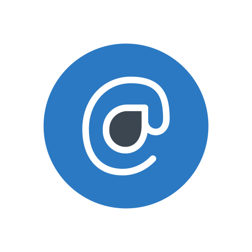 アットマーク Generic Blue icon