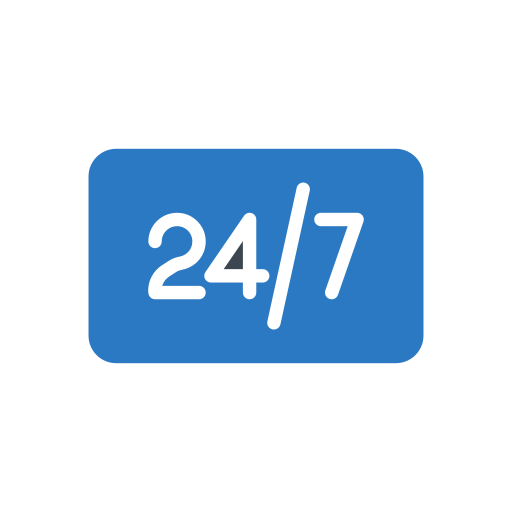 24 hours delivery Generic Blue icon