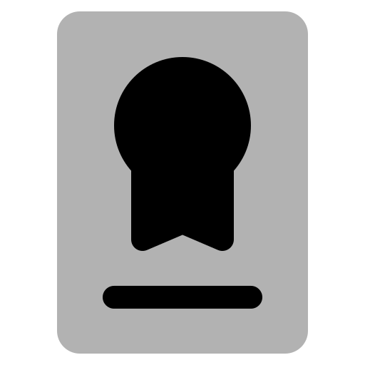 certyfikat Generic Grey ikona