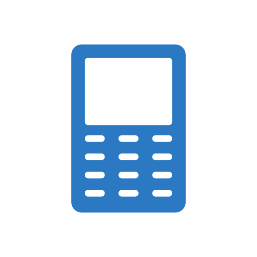 téléphone portable Generic Blue Icône