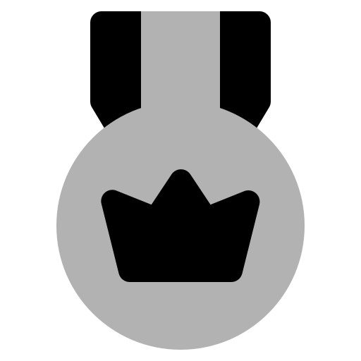 médaille Generic Grey Icône