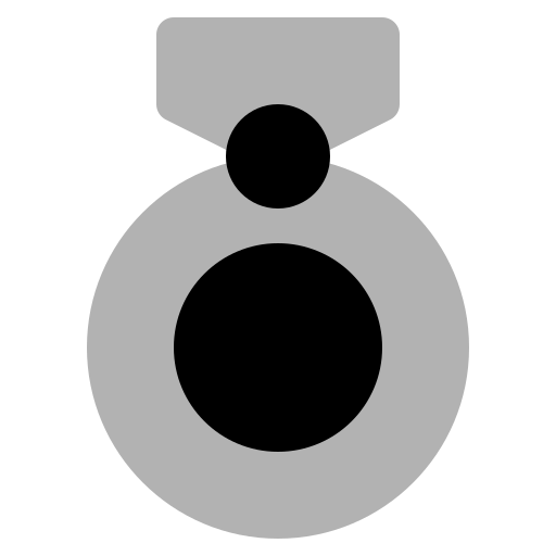メダル Generic Grey icon