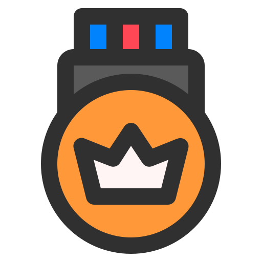 Medal Generic Outline Color icon