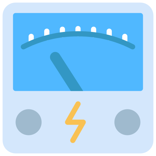 Power meter Juicy Fish Flat icon