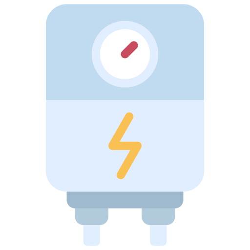 Electric heater Juicy Fish Flat icon