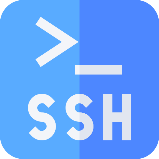ssh Basic Straight Flat icon