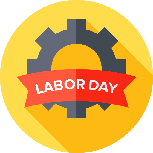 Labor day Flat Circular Flat icon