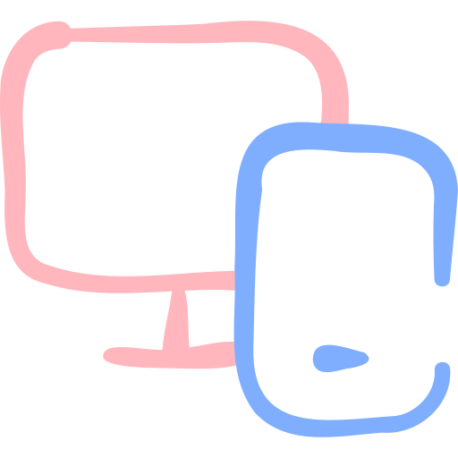 반응형 디자인 Basic Hand Drawn Color icon