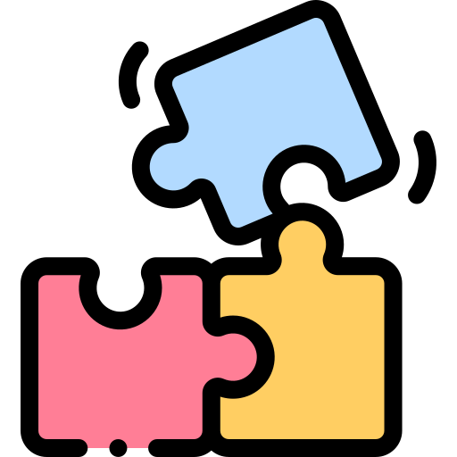 puzzle Detailed Rounded Lineal color icon