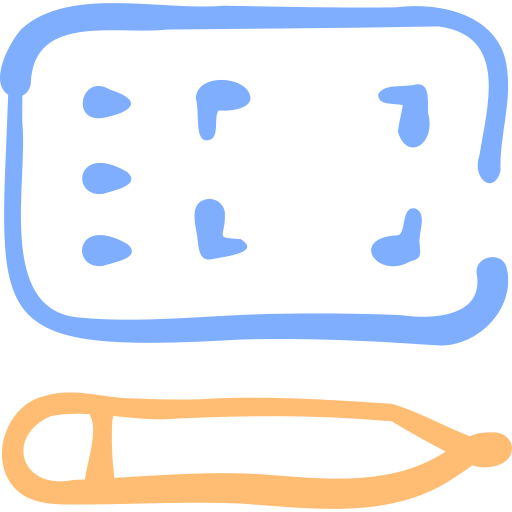 tablet piórkowy Basic Hand Drawn Color ikona