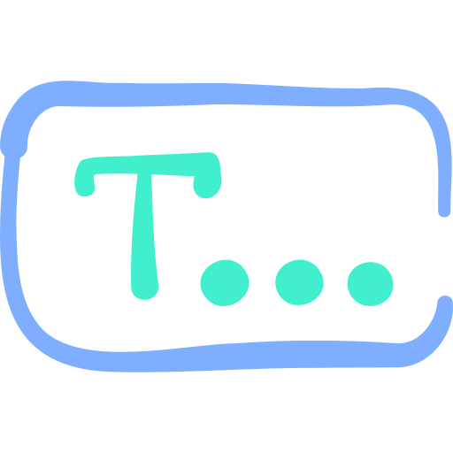 textfeld Basic Hand Drawn Color icon