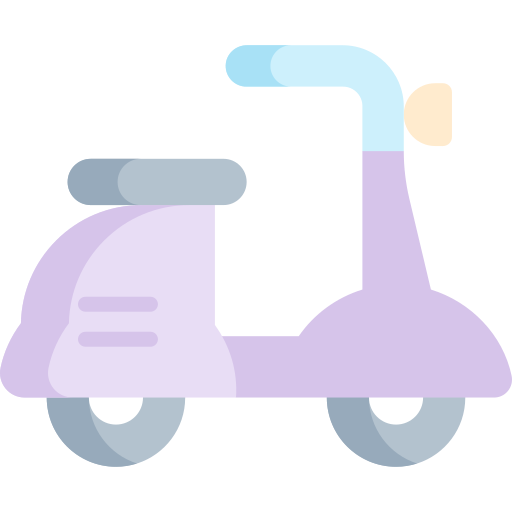 Scooter Kawaii Flat icon