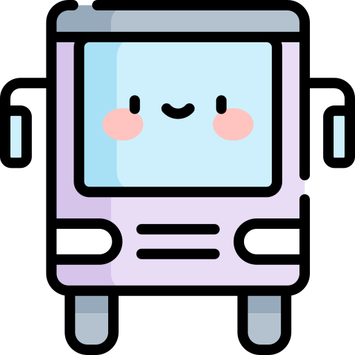 버스 Kawaii Lineal color icon