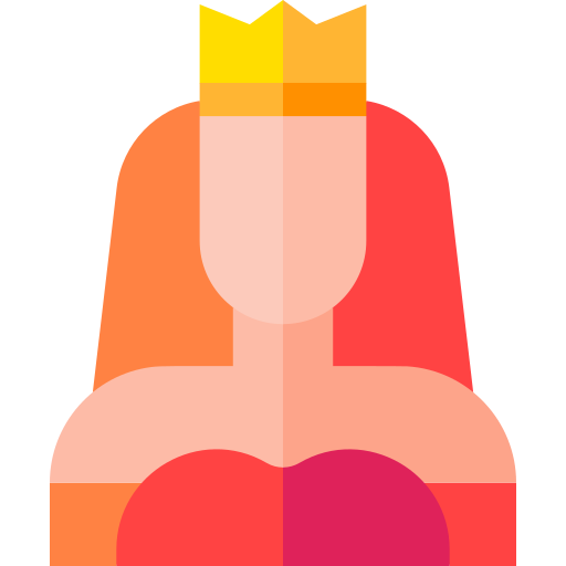 퀸 Basic Straight Flat icon