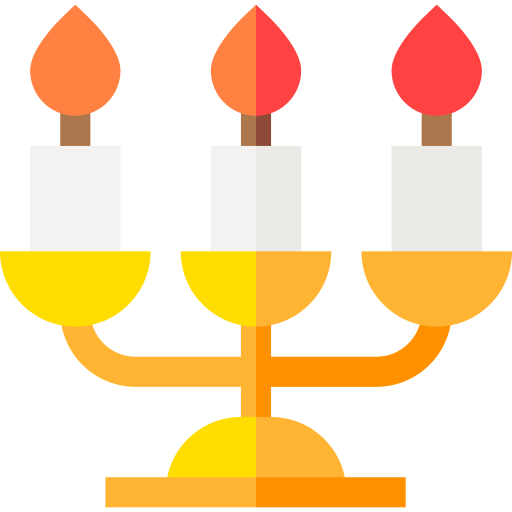 Candle holder Basic Straight Flat icon